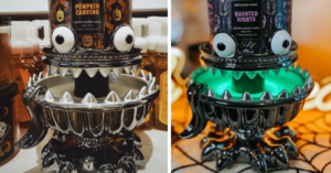 Bath & Body Works Has A Neon Green Glowing Monster Candle Holder Just In Time For Halloween