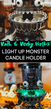 Bath & Body Works Has A Neon Green Glowing Monster Candle Holder Just