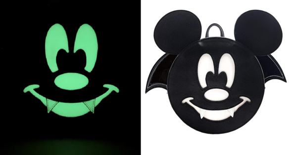 This Loungefly Mickey Bat Backpack Glows In The Dark And Is Perfect For Halloween