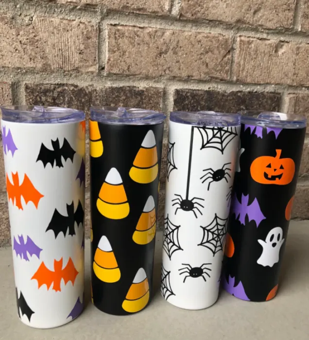 Halloween-Themed Reusable Tumblers : Halloween Hot Cups