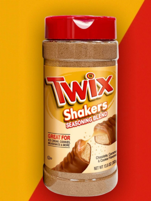 Got em!!! New Twix Seasoning shakers!!! And holy twix these do not  disappoint!! It tastes like you threw a twix in a blender and mulched it…
