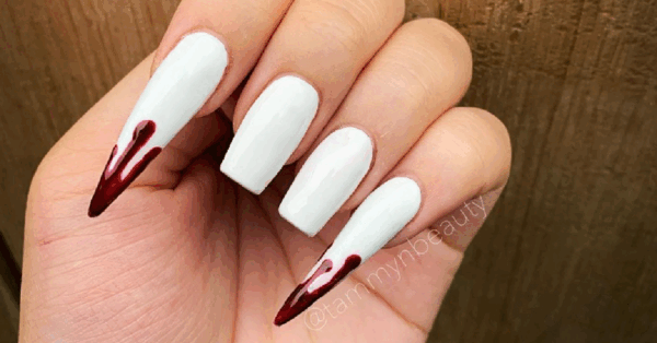 Vampire Nails Are The Hottest New Trend For Halloween and They Are Bloody Cool