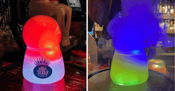This Secret Margarita In Epcot Has A Mixed Berry Smoke Bubble And It Looks Magical