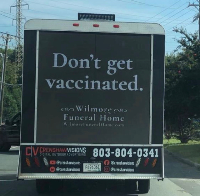 This &#39;Funeral Home&#39; Has A Message For The Unvaccinated