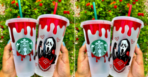 You Can Get A Bloody Ghostface Starbucks Tumbler That Just ‘Screams’ Halloween