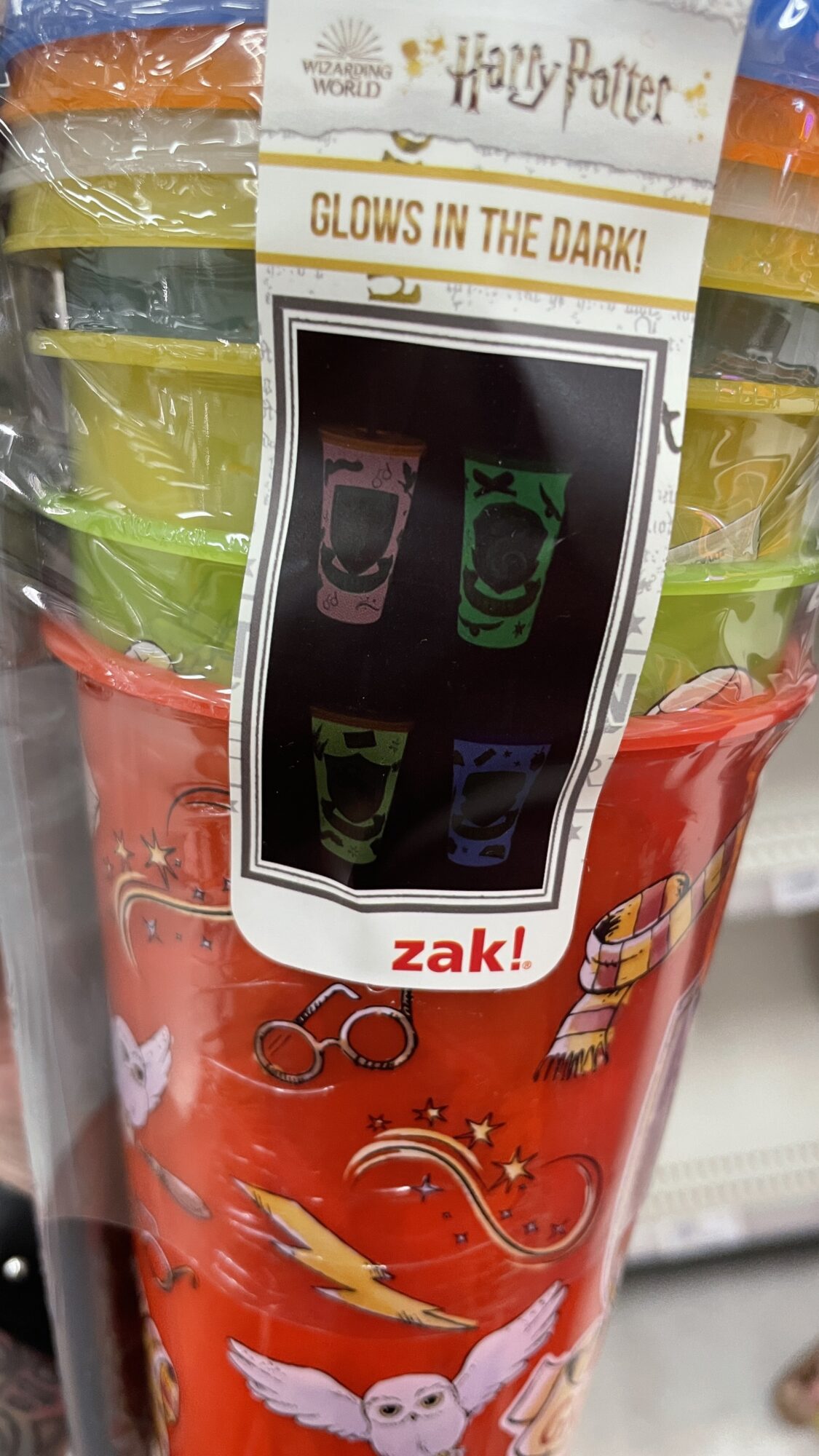 Harry Potter 4-Pack Glow In The Dark Tumblers by Zak!