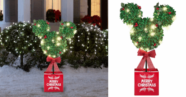 You Can Get A Disney Mickey Mouse Topiary Tree For Christmas And It Is Pure Magic