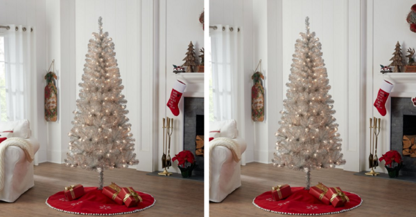 Walmart Is Selling A Rose Gold Christmas Tree So You Can Feel Extra Fancy This Holiday Season