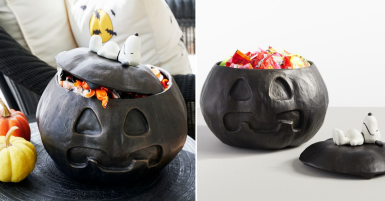You Can Get A Snoopy Pumpkin Candy Bowl For All Of Your Trick-Or-Treaters This Year