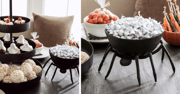 This Spooky Spider Candy Dish Will Trick Your Guests With Treats