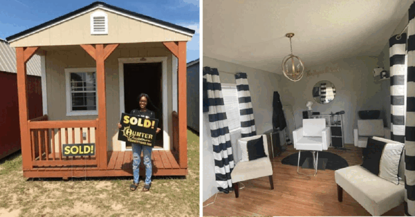This Lady Turned A Tiny Home Into A Hair Salon And It Is Incredible