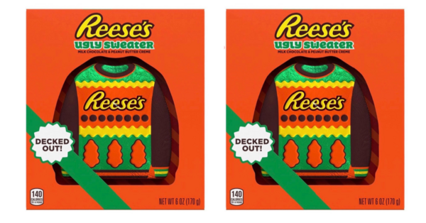 Reese’s Is Releasing An Ugly Sweater Chocolate And I Hope To Find Some In My Stocking