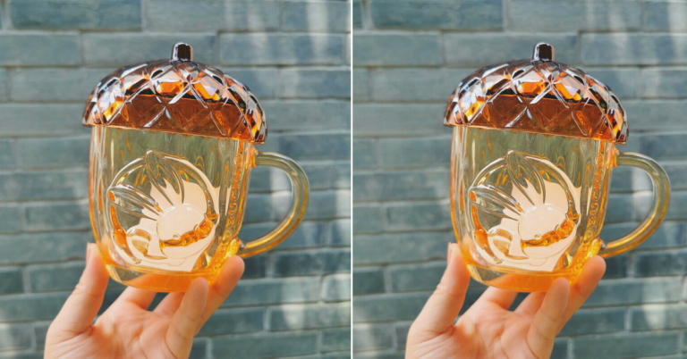 Starbucks Has A New Glass Mug That Is Shaped Like an Acorn To Celebrate Fall