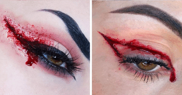 Bloody Eyeliner Is The Hot New Trend For Fall and The Look Will Definitely Turn Heads