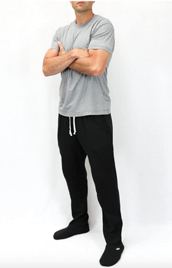 Cozy Toes Extremely Soft and Warm Footing Adult Footed Sweatpants with Sherpa Fleece Lined Feet 
