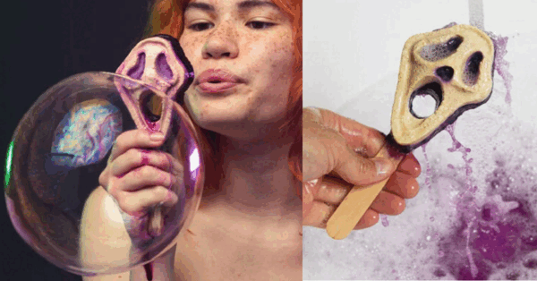 Lush Has A Ghostface Inspired Bubble Blower For The Spookiest Bubble Bath Ever