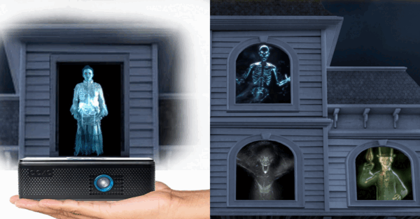 This Halloween Projector Displays Creepy Images On Your Windows To Turn Your House Into A Haunted One