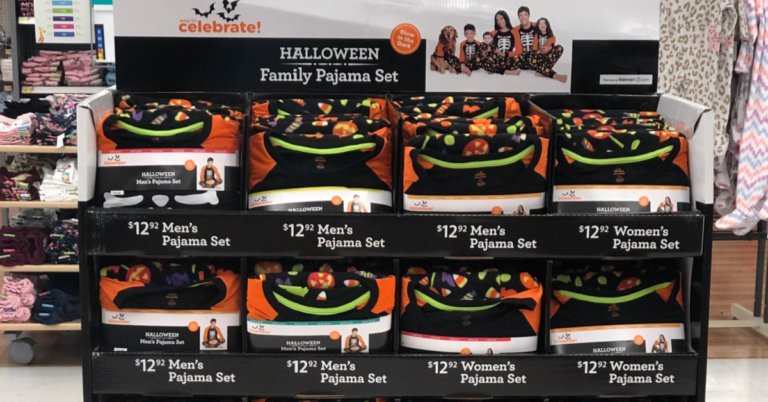 Walmart Has Matching Halloween Pajama Sets That Glow in the Dark For The Entire Family Including The Dog