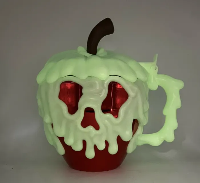poison apple glow in the dark, 24oz cold cup, pale green and