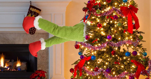 Amazon Is Selling Grinch Feet You Can Attach To Your Christmas Tree During The Holidays