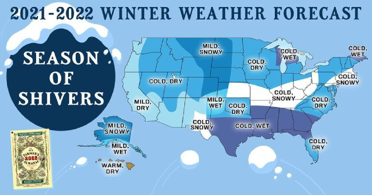 The ‘Old Farmer’s Almanac’ Says It’s Going To Be A Very Cold Winter With A Lot of Snow