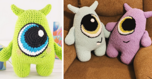 You Can Crochet Your Own Amigurumi Monster Throw Pillow And It Is Terrifyingly Adorable