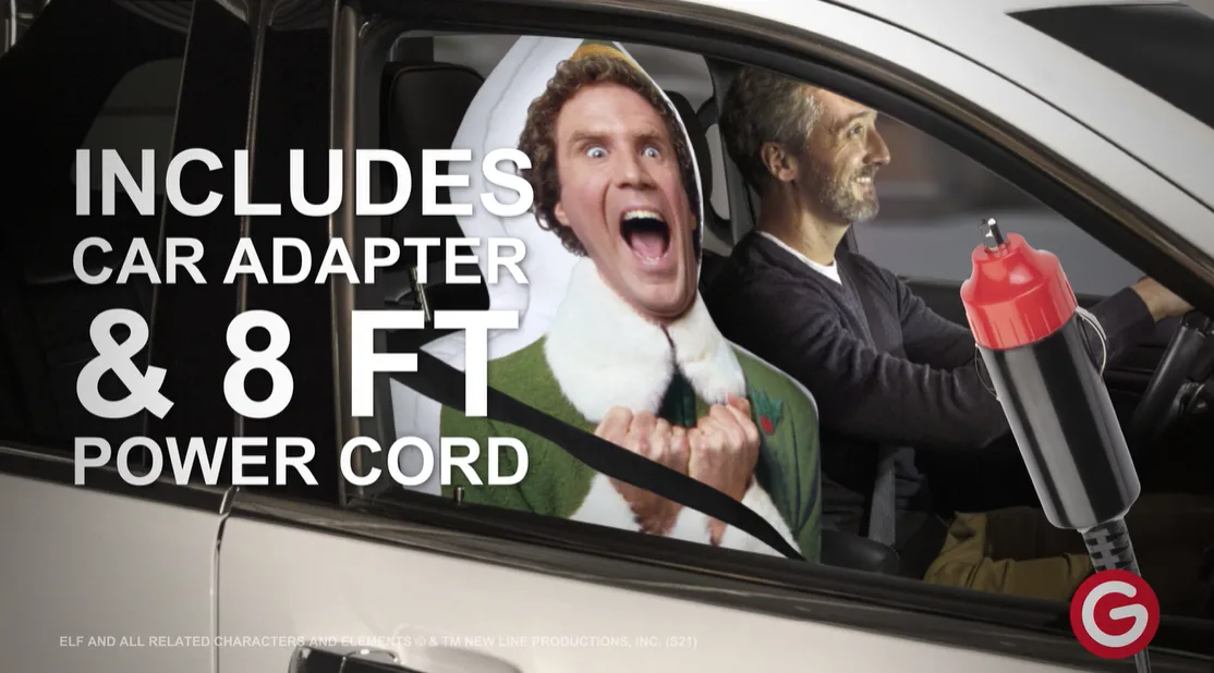 Inflatable Car Buddies Will Spread Holiday Cheer Even When You're