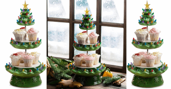 This Ceramic Christmas Tree Platter Is The Only Way To Serve Up Those Holiday Treats