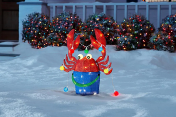 Home Depot Is Ing A Light Up Christmas Crab You Can Put In Your Yard For The Holidays - Home Depot Christmas Decorations