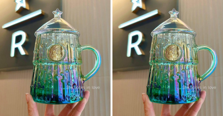 You Can Get An Iridescent Starbucks Christmas Tree Glass Tumbler Just In Time For The Holidays