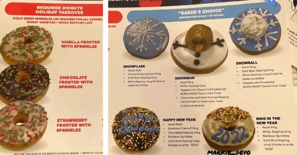 Dunkin’ Has Released Their Christmas Doughnut Line Up So The Holidays Can Be Extra Sweet