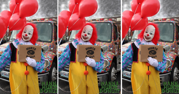 You Can Hire A Creepy Clown To Deliver Doughnuts And It’s Wickedly Amazing