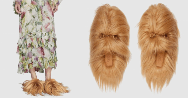 You Can Get Gucci Slippers That Are Made From Hair And Honestly, They Look Like Chewbacca