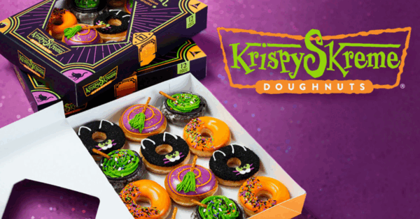 Krispy Kreme Just Released Halloween Themed Doughnuts Including One Decorated With a Witch’s Broom