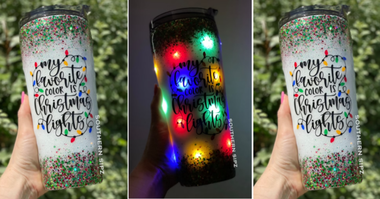 You Can Get A Christmas Tumbler That Lights Up And It’s The Most Festive Cup I’ve Seen