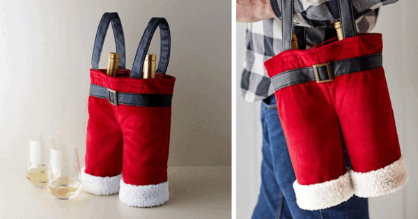 You Can Get A Santa Pants Wine Bag To Give Party Pants A Whole New Meaning