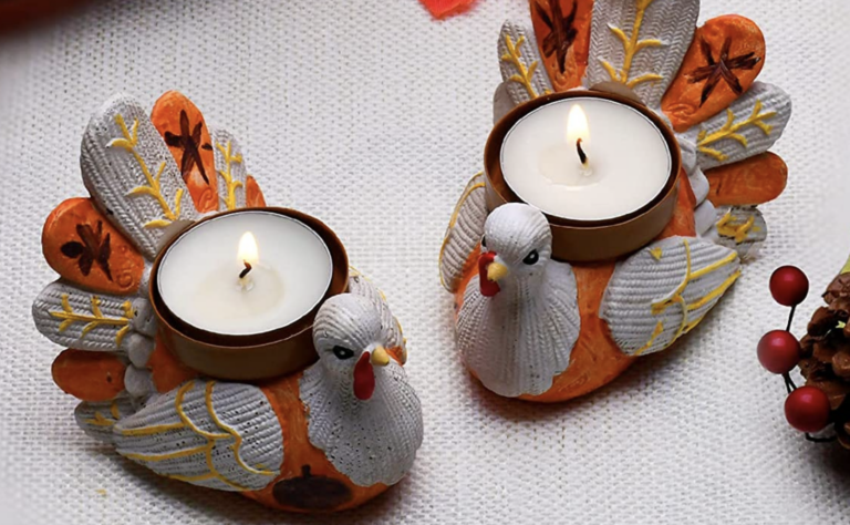 These Turkey Tea Light Holders Will Make The Thanksgiving Dinner Table More Festive