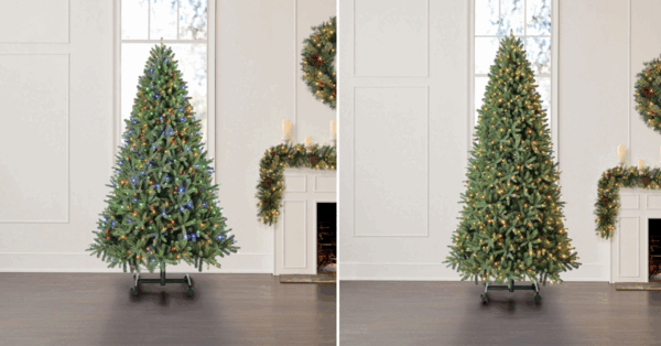 This Christmas Tree Allows You To Change Your Tree’s Height With The Push of A Button