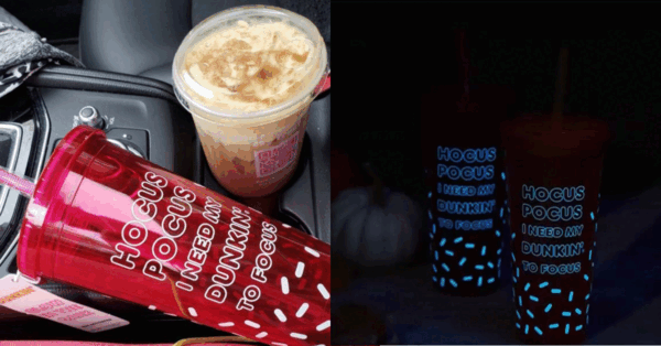 You Can Get A Glow-In-The-Dark Hocus Pocus Dunkin’ Cup That Is Perfect For Halloween