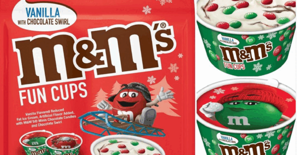 M&M’s Ice Cream Fun Cups Are Here To Spread Holiday Cheer