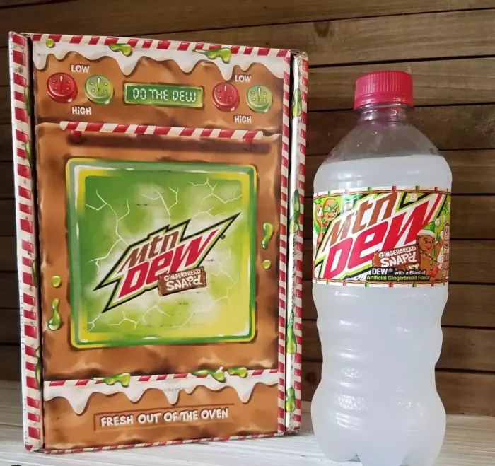 Mountain Dew Soda Gingerbread Snap'd Bottle (20 oz)