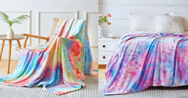 These Elegear Tie-Dye Rainbow Blankets Will Bring Pure Magic To Your Life