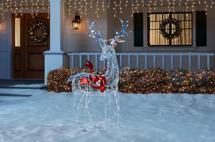 Home Depot Is Selling A 6-Foot Iridescent Reindeer You Can Put In Your ...