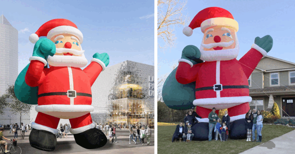 This 26 Foot Inflatable Santa Will Show Your Neighbors Exactly How Festive You Are