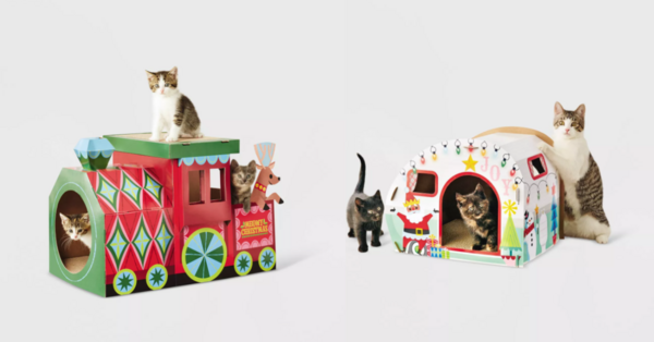 Target Is Selling Christmas Cat Houses So Your Cat Can Be Extra This Holiday Season