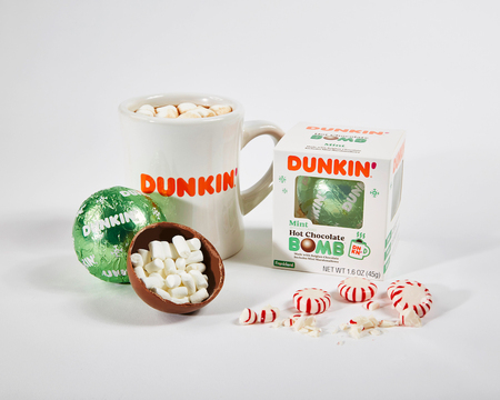 Dunkin’ Hot Cocoa Bombs Are Here and I Call Dibs On The Mint Flavor