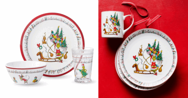 This New Grinch Dinnerware Set Will Have Your Heart Growing Three Sizes with Every Serving