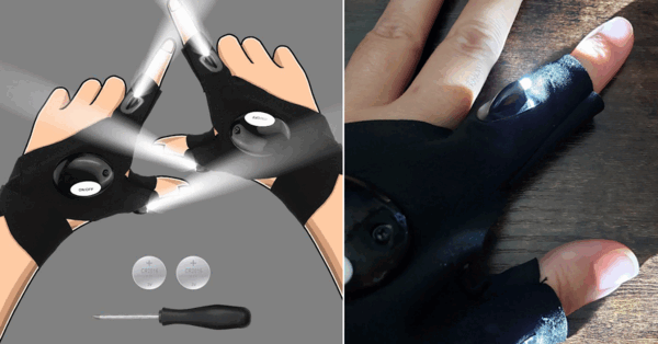 These LED Flashlight Gloves Are Your Answer To That Impossible Person To Shop For