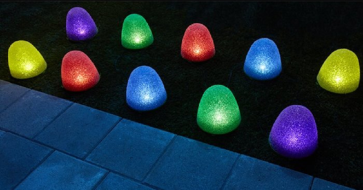 You Can Get LED Christmas Pathway Lights That Look Like Sugar Coated Gumdrops
