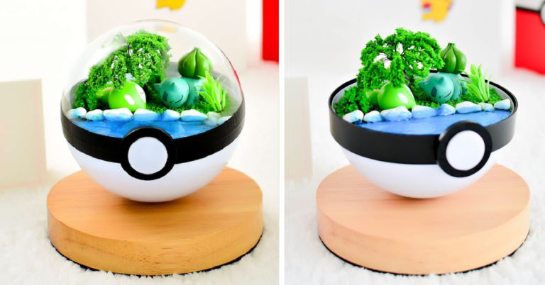 Calling All Trainers, This Bulbasaur Pokeball Terrarium Is The Perfect Catch This Holiday Season